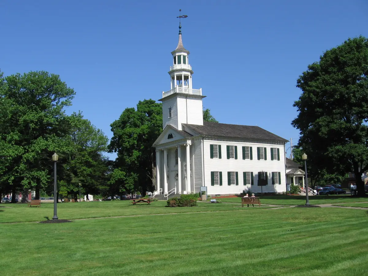 Tallmadge Historic Church on Tallmadge Circle in Tallmadge, Ohio
