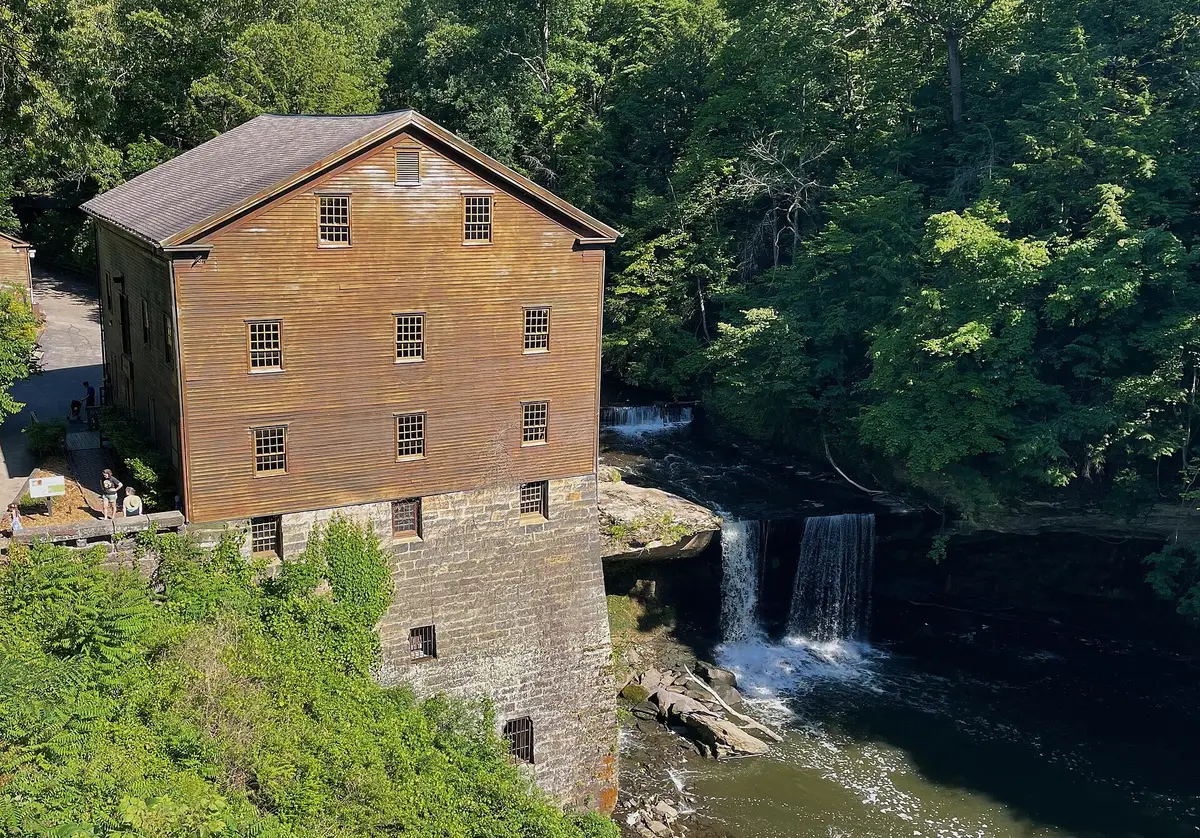 Lanterman’s Mill and Falls in Mill Creek Park, Youngstown